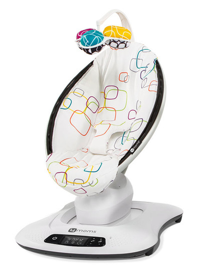 Fotoliu balansoar bebelusi 4MOMS MamaRoo 4.0 Plush, Multicolor